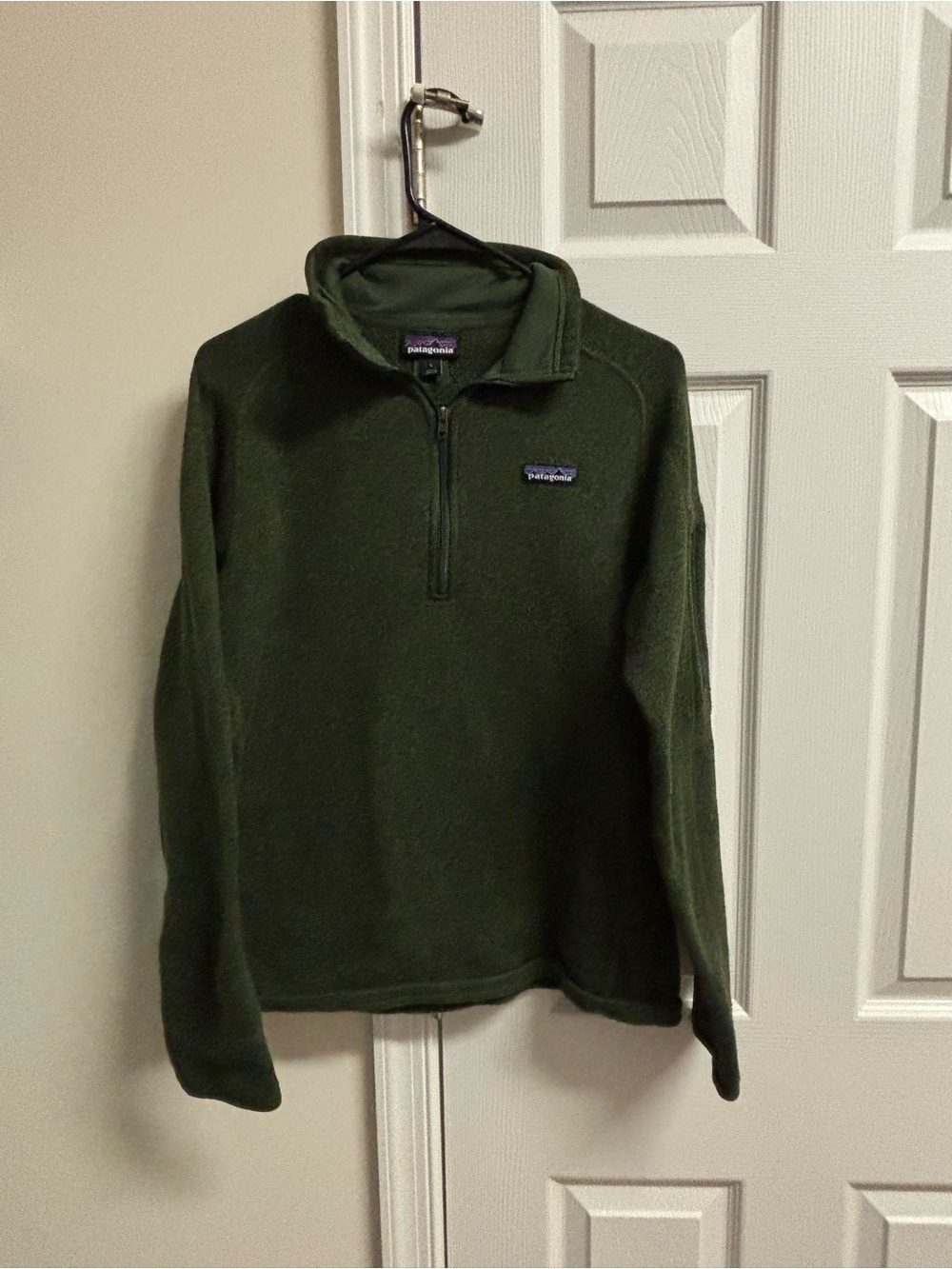 Patagonia Men's Forest Green Half-Zip Fleece Pullover